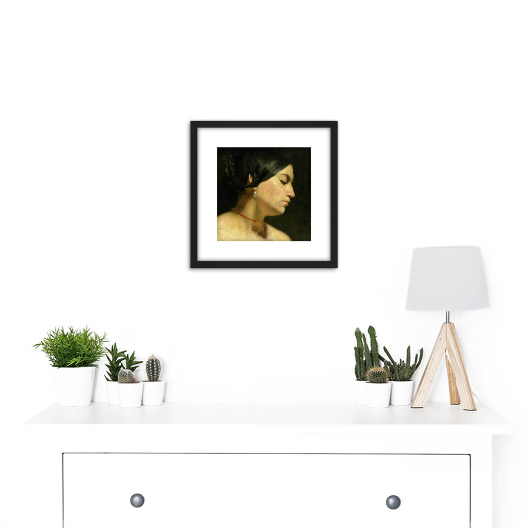 Mary Magdalene Woman Face by Jan Van Scorel - Single Picture Frame Painting