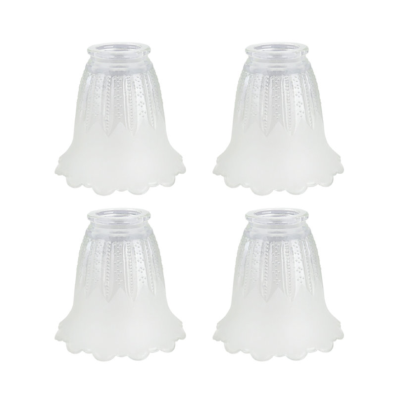 5'' H Glass Bell Ceiling Fan Fitter Shade