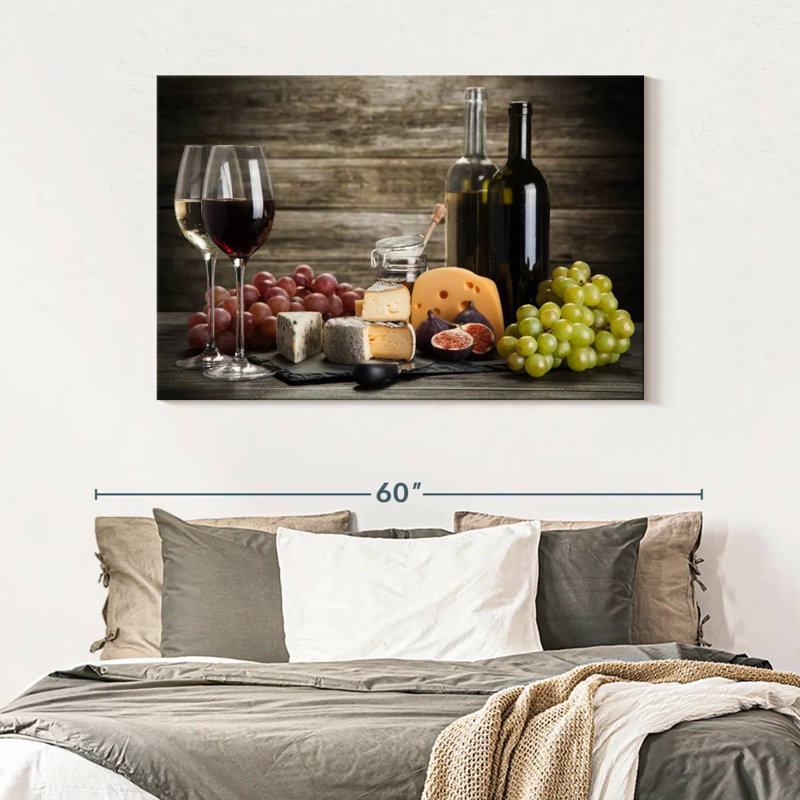Yarlin Wine And Cheeses, 32" H x 48" W