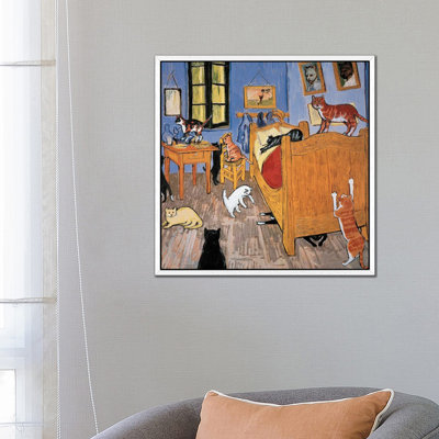 Van Gogh Arles Cat - Painting on Canvas