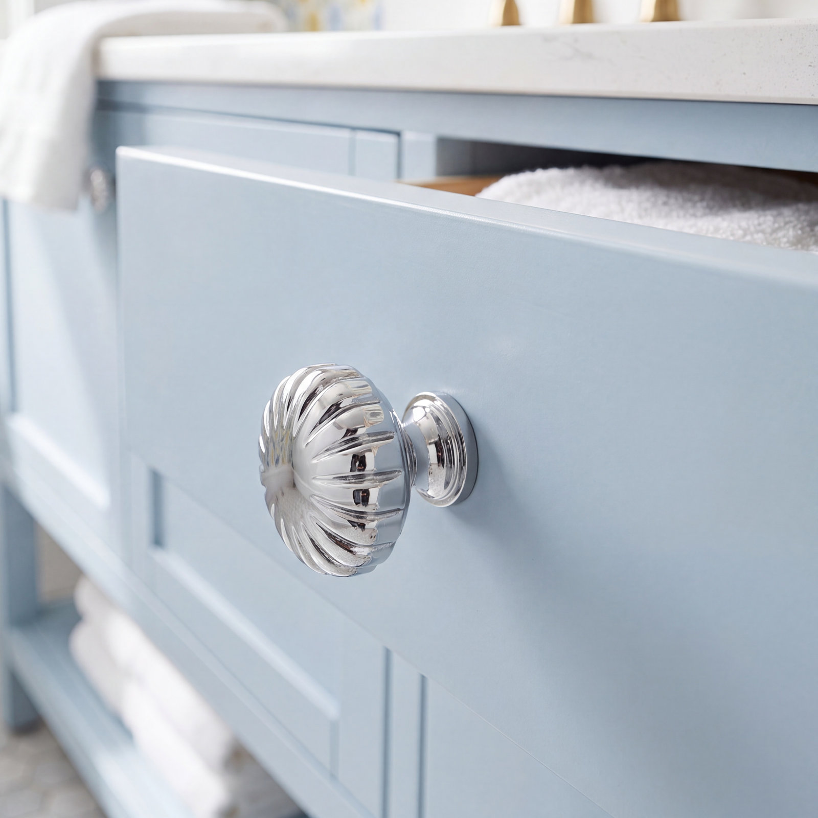 CK Series Smooth Melon Cabinet Knob, Polished Nickel