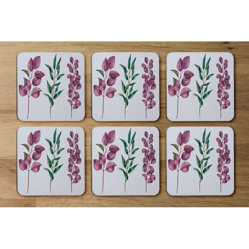 Square 6 Piece Coaster Set