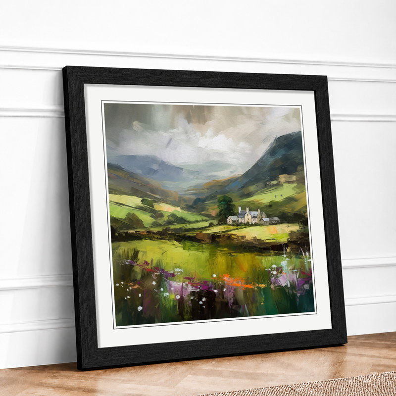 Wales Impressionism - Framed Print, Black