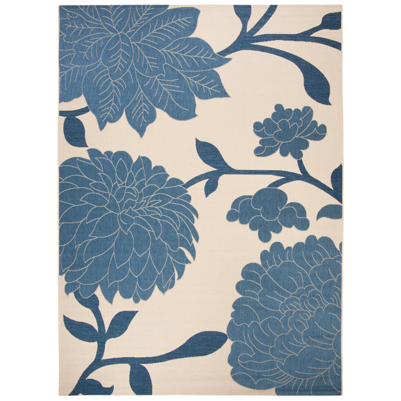 Adelmino Performance Floral Indoor/Outdoor Area Rug, Rectangle 2'7" x 5'