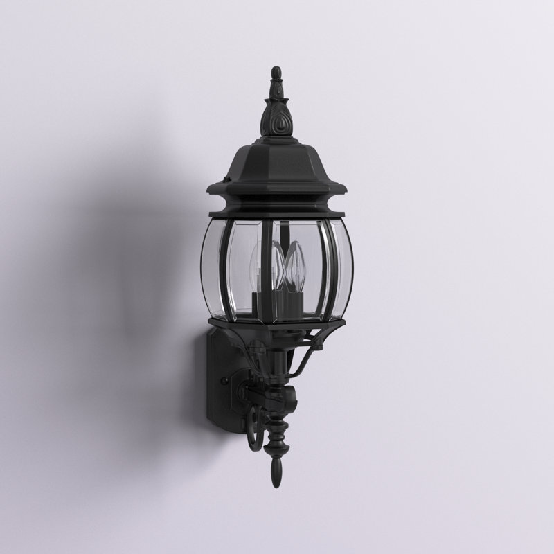 Lanterne murale d'extérieur 3 lumières Aquilar, Noir