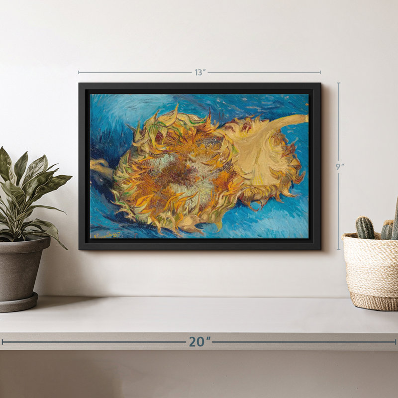 Tournesols I, reproduction sur toile, H 9 po x l 13 po