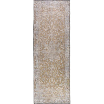 Carressa 1'11" x 5' Runner Polypropylene Area Rug in Beige
