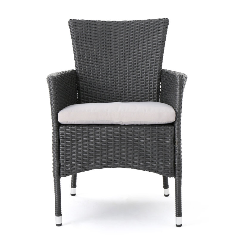 Ensemble repas 9 pièces avec coussins Eaddy, Gris