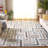 Alekto Hand Tufted Wool/Cotton Abstract Rug in Gray/Ivory-2015106351