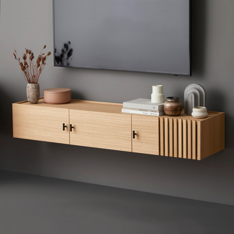 Array Wall-Mounted Sideboard (150 Cm), Walnut