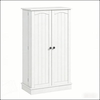 Armoire de cuisine de style nordique avec beaucoup de rangement, parfaite pour organiser la batterie de cuisine et rehausser la décoration intérieure.