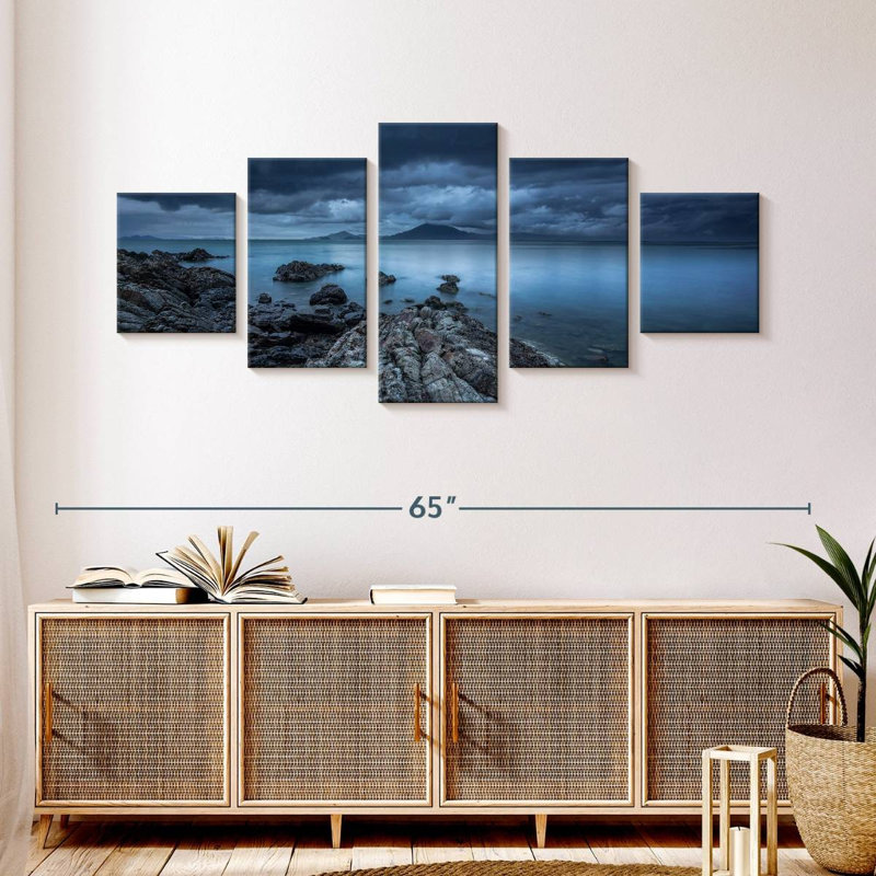 Gillard Stormy Rock Coast, H 24 po x l 55 po