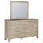 Commode 9 tiroirs avec miroir Weathered Mango