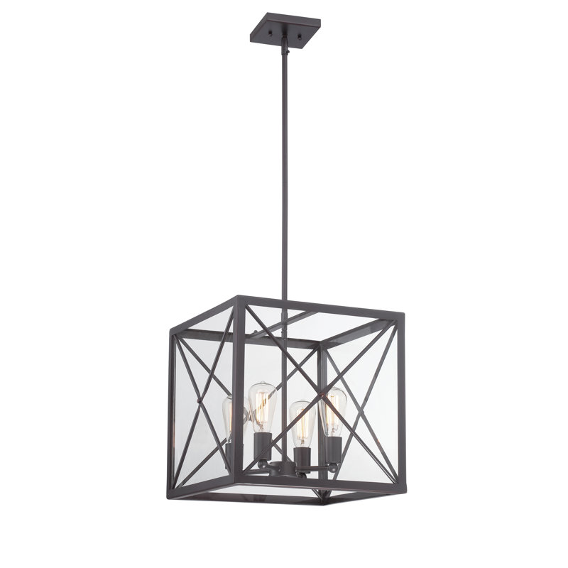 DAB639E7DD50430B929B18FC31076DE0 Harlon 16 In. 4-Light Pendant Fixture (Satin Bronze)