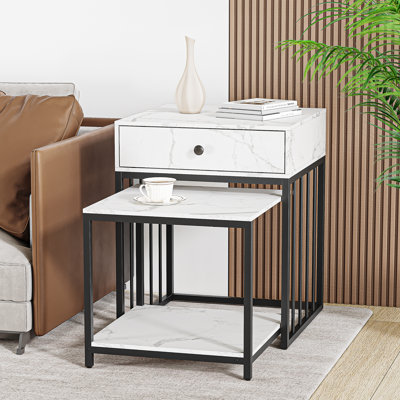 Kacelynn Nesting Tables with Storage