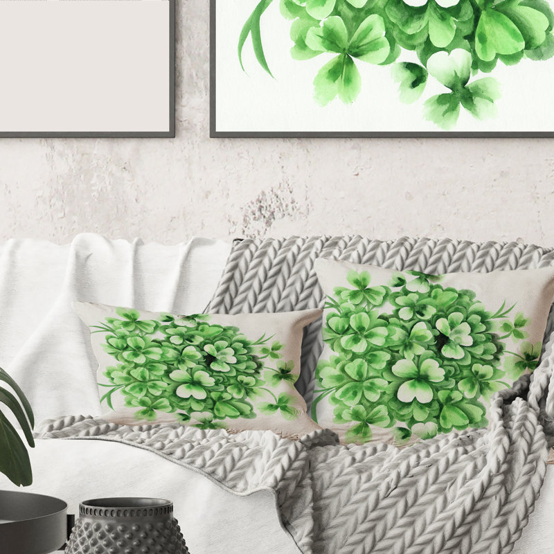 Floral Throw Pillow, 18" x 18"