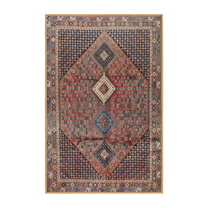 Tapis brun Southwestern, Rectangle 2 pi x 4 pi