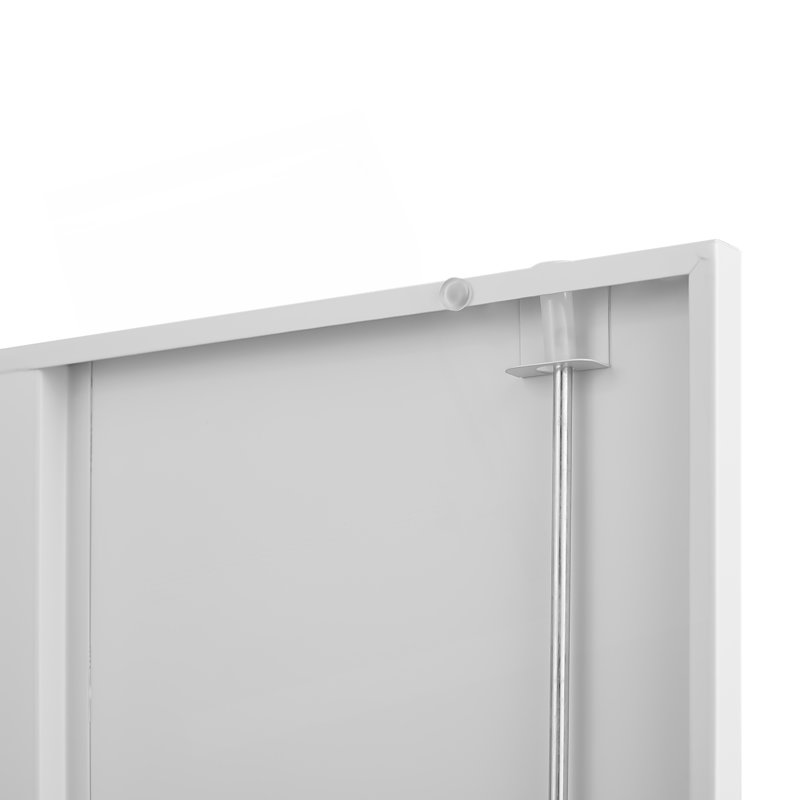 Classeur à 2 portes avec serrure et 4 tablettes réglables, H 70,92 po x l 31,55 po x P 16,59 po