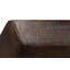 20" Rectangular Vessel Hand Hammered Copper Sink