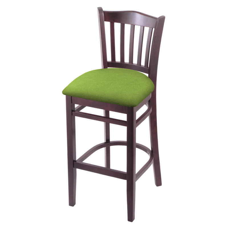 Tabouret de bar 25 po, Cerisier foncé, Vert kiwi Canter, Tabouret de bar (siège d'une hauteur de 30 po)