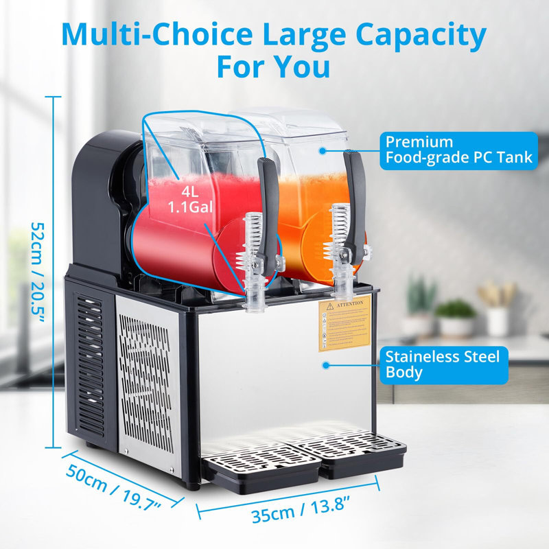 Zstar Countertop Snow Cone Maker, Black