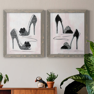 " Shoes That Dazzle I " 2 - Pieces