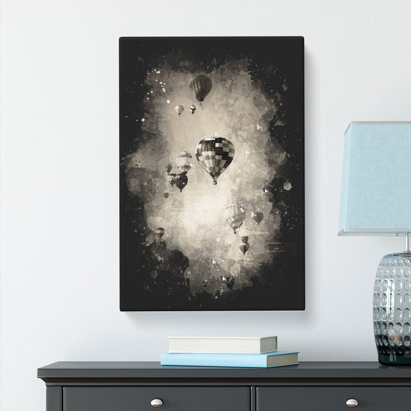 Taking a Hot Air Balloon Ride - Wrapped Canvas, 91cm H x 60cm W x 3cm D
