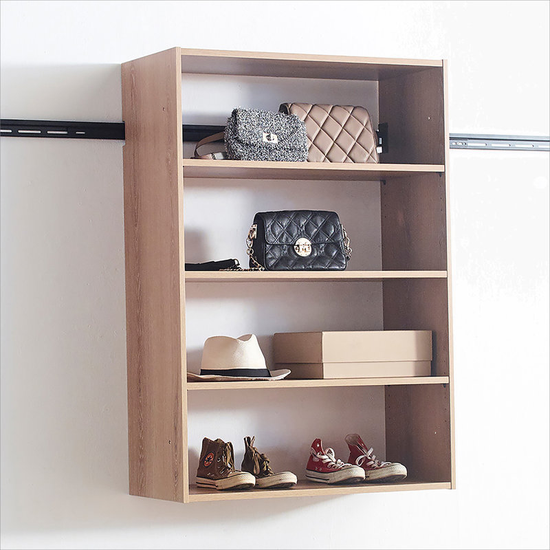 Devi Oak Wall Mounted Wood Closet System