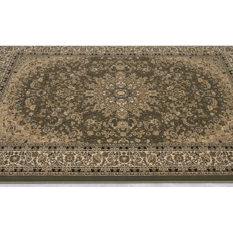 Oriental Area Rug in Green/Brown