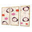 Funky Midcentury Clocks - 3 pièces, reproduction sur toile-1703677823-1703677819