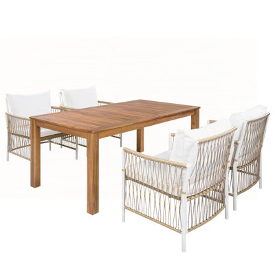 Ensemble de table de salle à manger extensible 5 pièces Modern