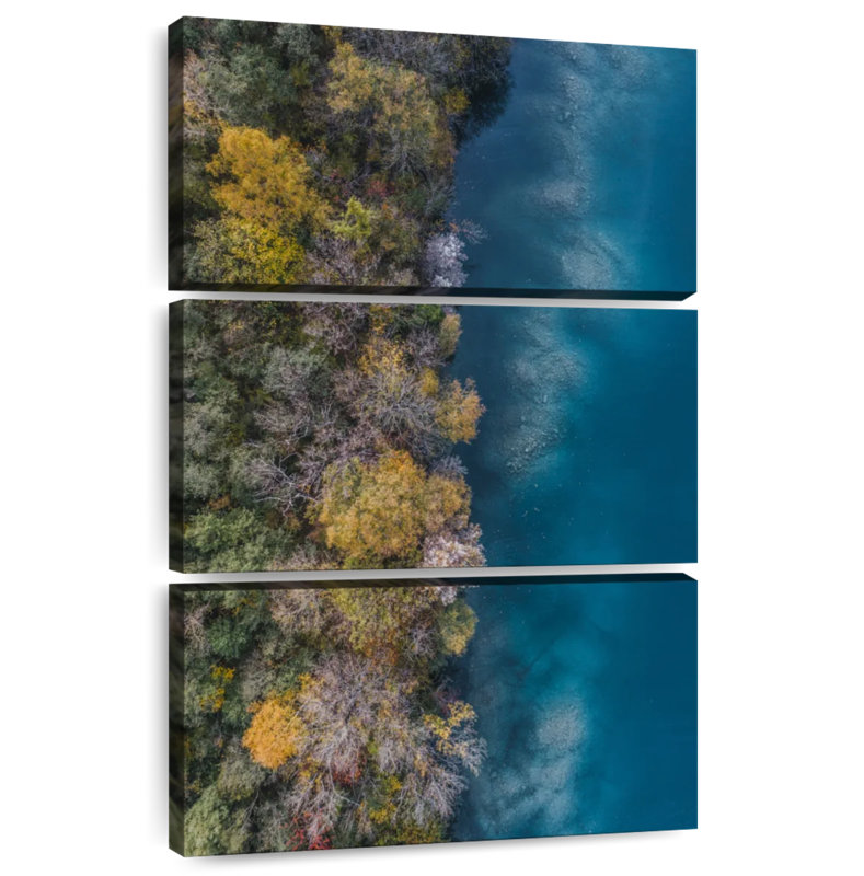 Masam Forest Along Lake Thun, 45" H x 28" W