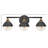 Kyoto 3 - Light Dimmable Black/Brass Vanity Light