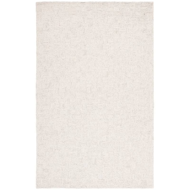 Tapis en laine et en coton touffeté à la main Maebel, Rectangle 6 pi x 8 pi
