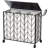 3-Section Laundry Hamper Sorter With Retractable Hanging Rod & Storage Shelf - 65.3" Clothes Drying Rack With Lockable Wheels For Heavy Duty Laundry Room Organization