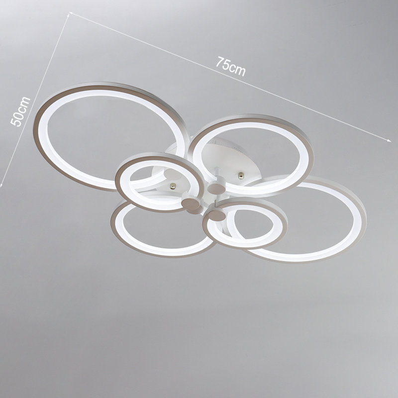 LED Semi Flush Mount, White