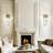 Wall Crystal Sconce Light Wall Mounted Lamp Lighting Gold Frame