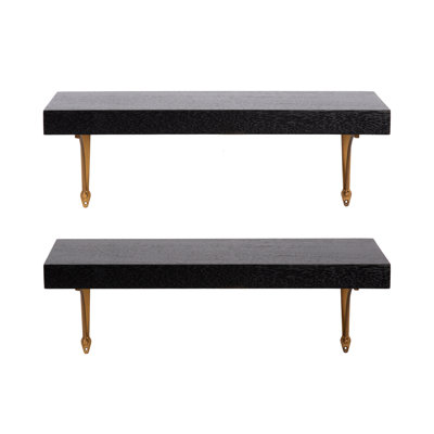 Ornate Two-Piece Wall Shelf Set