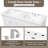 60" Resin Basin for Bathroom Vanity, with Undermount Rectangular Double Sinks, 8 inch Faucet Holes, Vanity Top only, Bright White