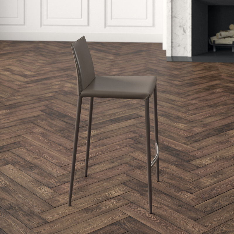 Boheme Upholstered Counter Stool, Matte Taupe