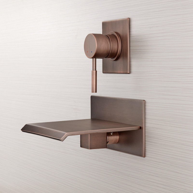 Lavelle Wall-Mount Waterfall Tub Faucet, Oil Rubbed Bronze