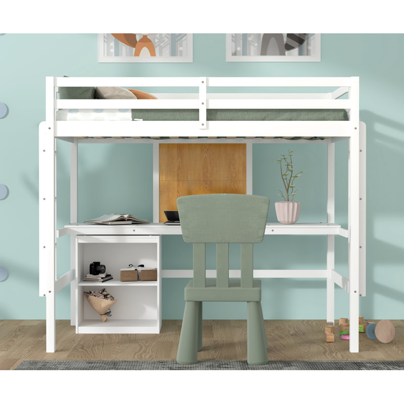 Lit mezzanine simple Idalla Kids, Blanc