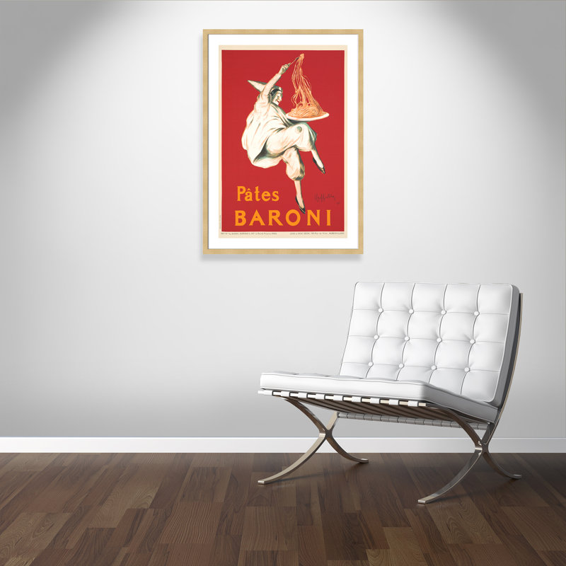 «Brickhill Pates Baroni», affiche vintage encadrée, Champagne, H 42 po x l 30 po x P 2 po