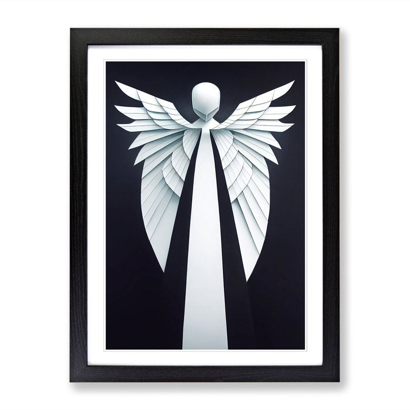 Unique Angel Vol.3 - Single Picture Frame Print, 64cm H x 46cm W x 2cm D, Oak