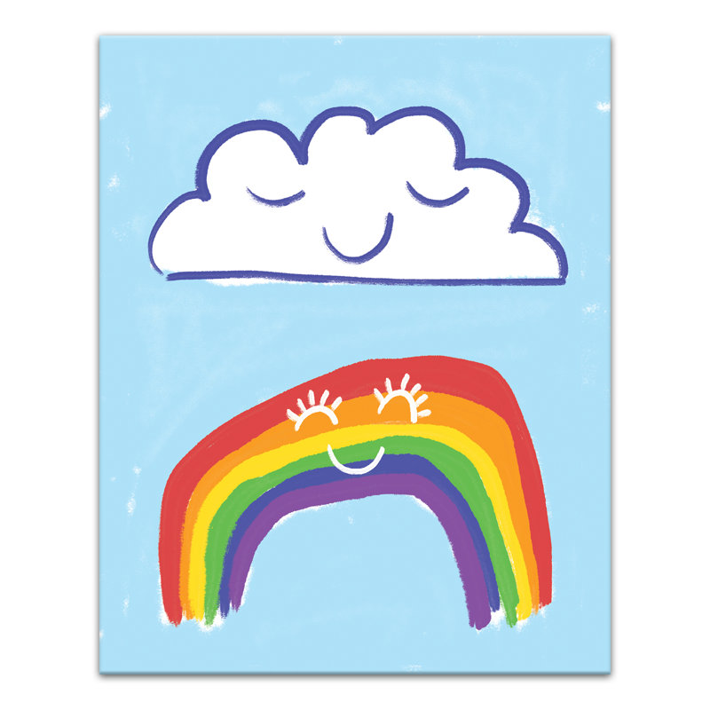 Art sur toile cloud en arc-en-ciel Macintyre, Toile tendue, H 20 po x l 24 po x P 1,25 po