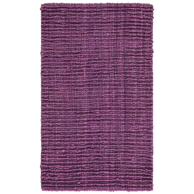 Natural Fiber Hand Woven Jute Solid Color Rug
