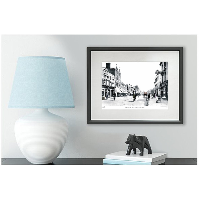 Staines, High Street 1907 by Francis Frith - Single Picture Frame Print, 45cm H x 60cm W x 2.3cm D