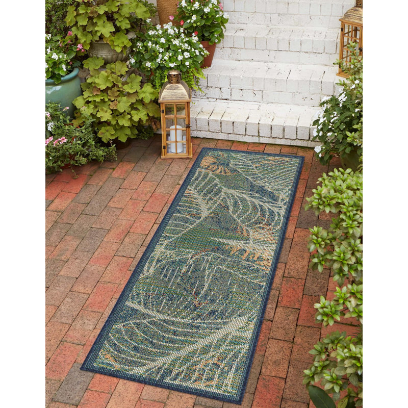 Torrence Floral Machine Woven Area Rug , Runner 2' x 6'