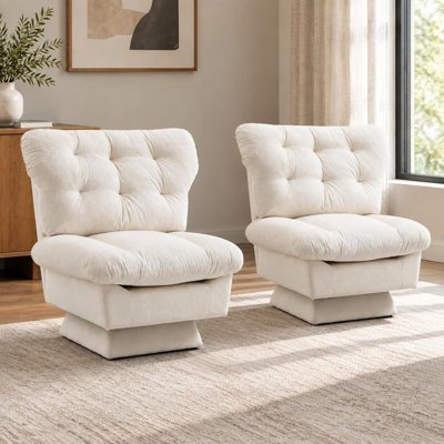Fauteuil d'appoint pivotant, capacité de 300 lb pour le salon, la chambre et le bureau