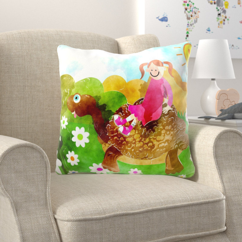 Coussin watercolour Burkhalter, Microsuède, Intérieur